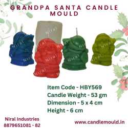 Jolly Santa Silicone Candle...