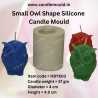 Small Owl Silicone Rubber Candle Mould HBY603, Niral Industries