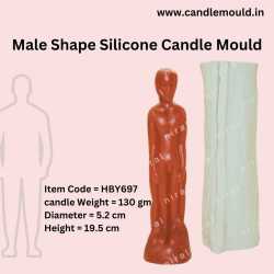 Men Shape Silicone Candle...