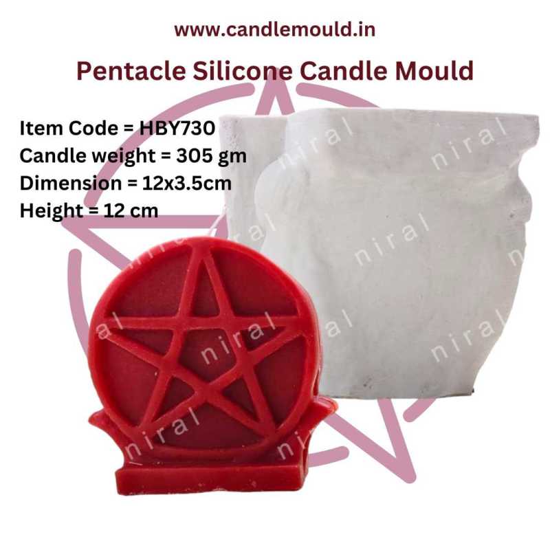 Niral Pentacle Mould Healing Candle Mould HBY730, Niral Industries