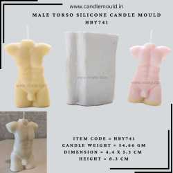 Male Torso Silicone Candle...