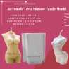 Female Torso Silicone Candle Mould HBY742 ,Niral Industries