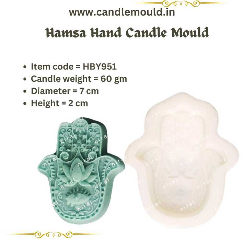 Hamsa Hand Candle Mould HBY951, Niral Industries.