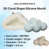 3D Cloud Shape Silicone Candle Mould HBY953, Niral Industries.