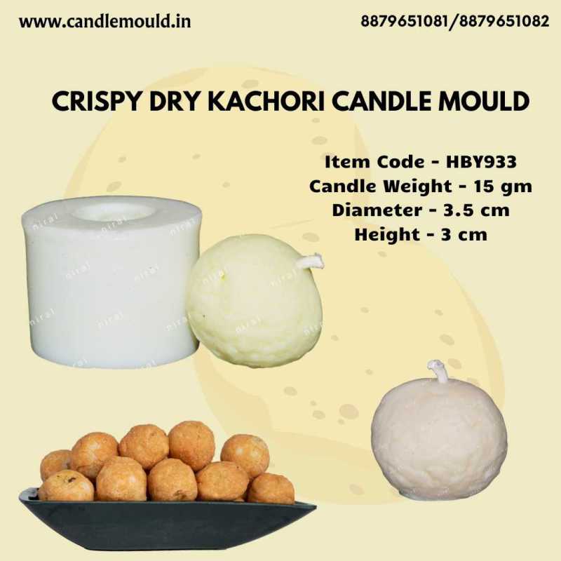 Crispy Dry Kachori Candle Mould HBY933, Niral Industries.