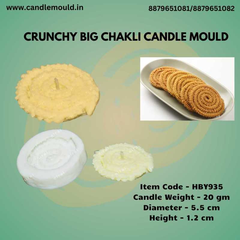 Crunchy Big Chakli Candle Mould HBY935, Niral Industries.