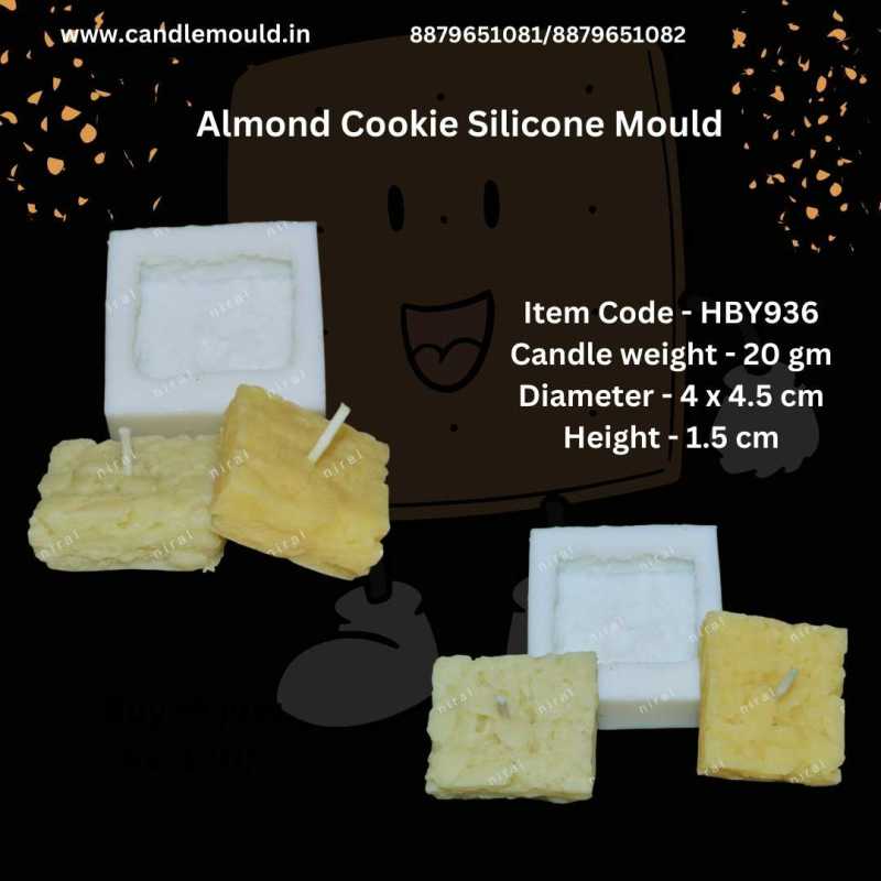 Almond Cookie Silicone Mould HBY936, Niral Industries.