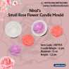 Small Rose Flower Silicone Candle Mould HBY913, Niral Industries.