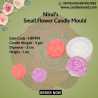 Small Flower Silicone Candle Mould HBY914, Niral Industries.