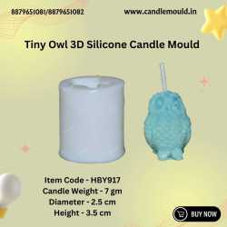 Tiny Owl 3D Silicon Candle...