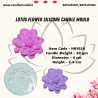 Lotus Flower Silicone Candle Mould HBY928, Niral Industries.