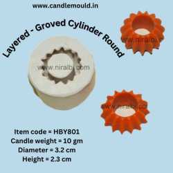 Layered - Groved Cylinder Round HBY801, Niral Industries.