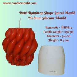 Whirling Petals Geometric Flowerpot Silicone Candle Mould HBY813, Niral Industries