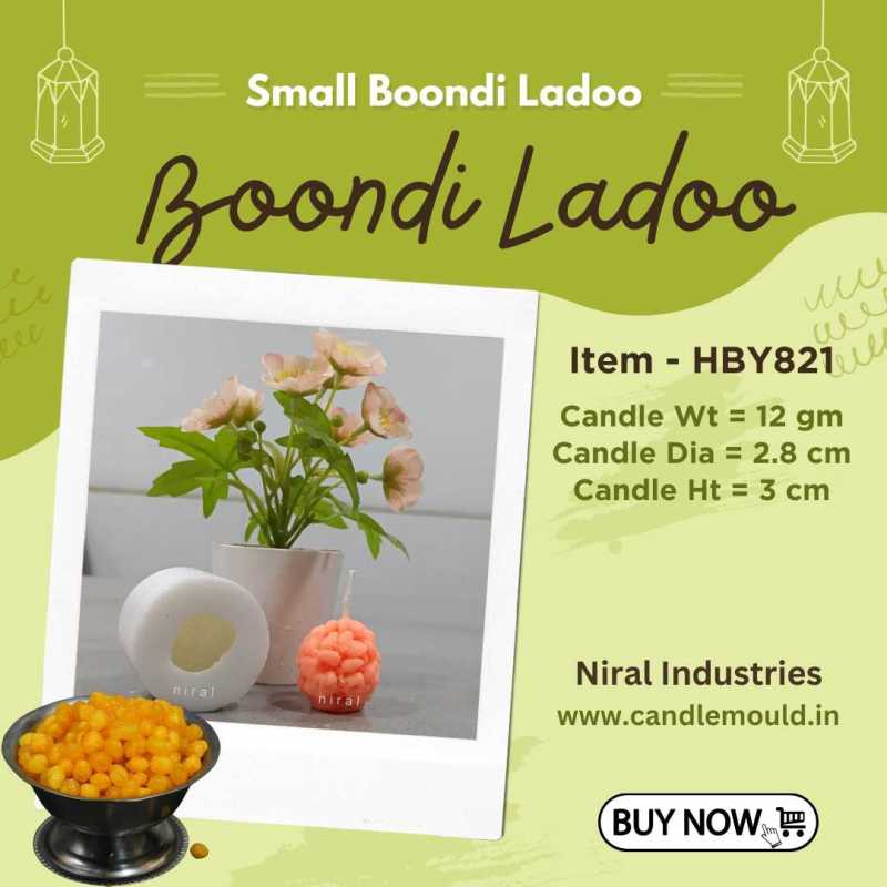 Boondi Ladoo Silicone Candle Mould HBY821, Niral Industries