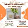 Barfi Square Sweets Silicone Candle Mould HBY825, Niral Industries