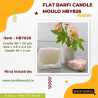 Barfi Flat 2 Sweets Silicone Candle Making Mould HBY826, Niral Industries