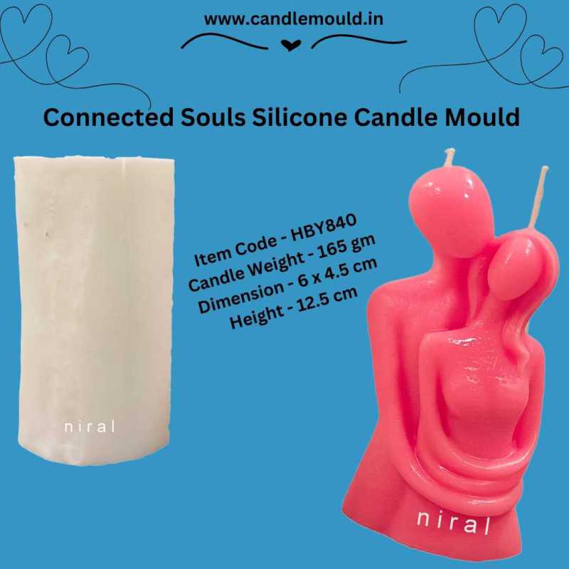 Connected Souls Silicone Candle Mould HBY840, Niral Industries