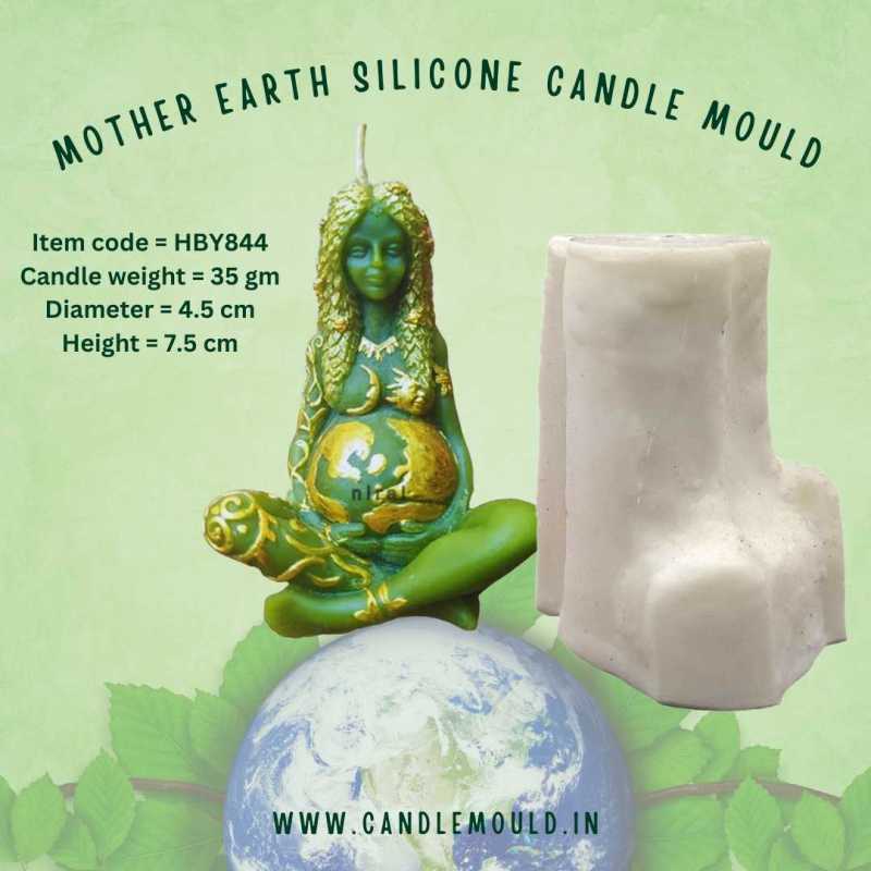 Mother Earth Silicone Candle Mould HBY844, Niral Industries