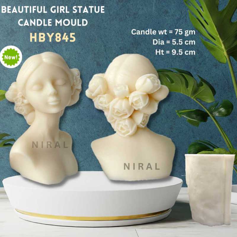 Goddess of Beauty Silicone Candle Mould HBY845, Niral Industries