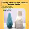 3D Long Rear Lantain Candle Silicone Mould HBY850, Niral Industries