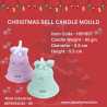 Merry Melody Christmas Silicone Candle Mould HBY857, Niral Industries