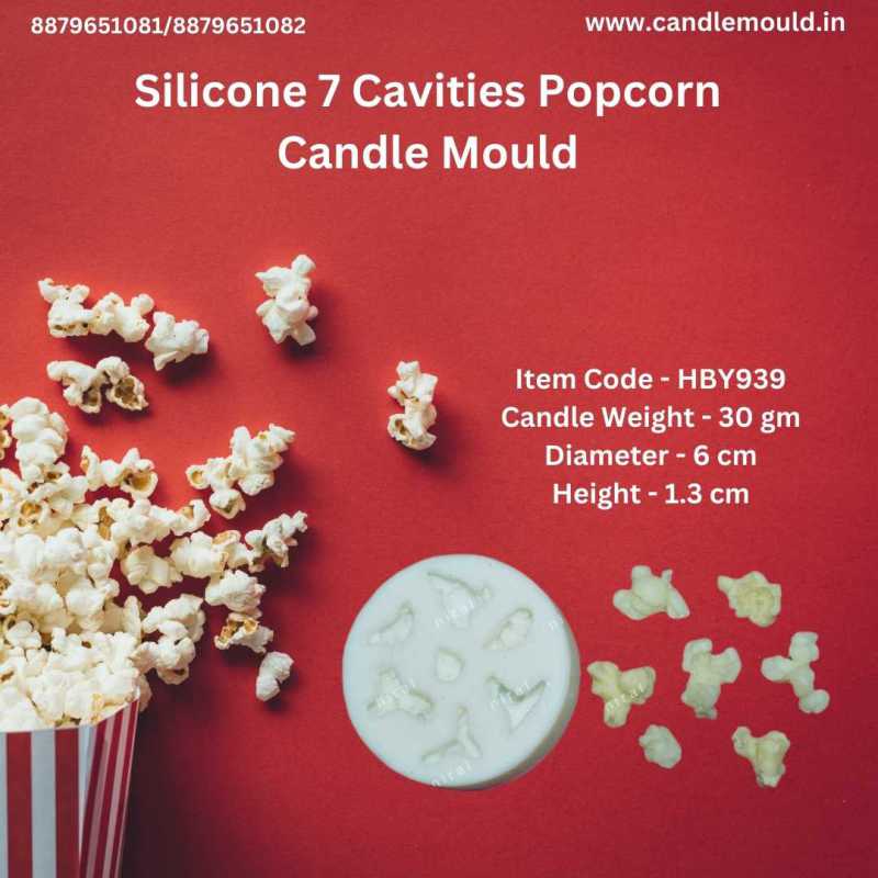 Silicone 7 Cavities Popcorn Mould HBY939, Niral Industries.