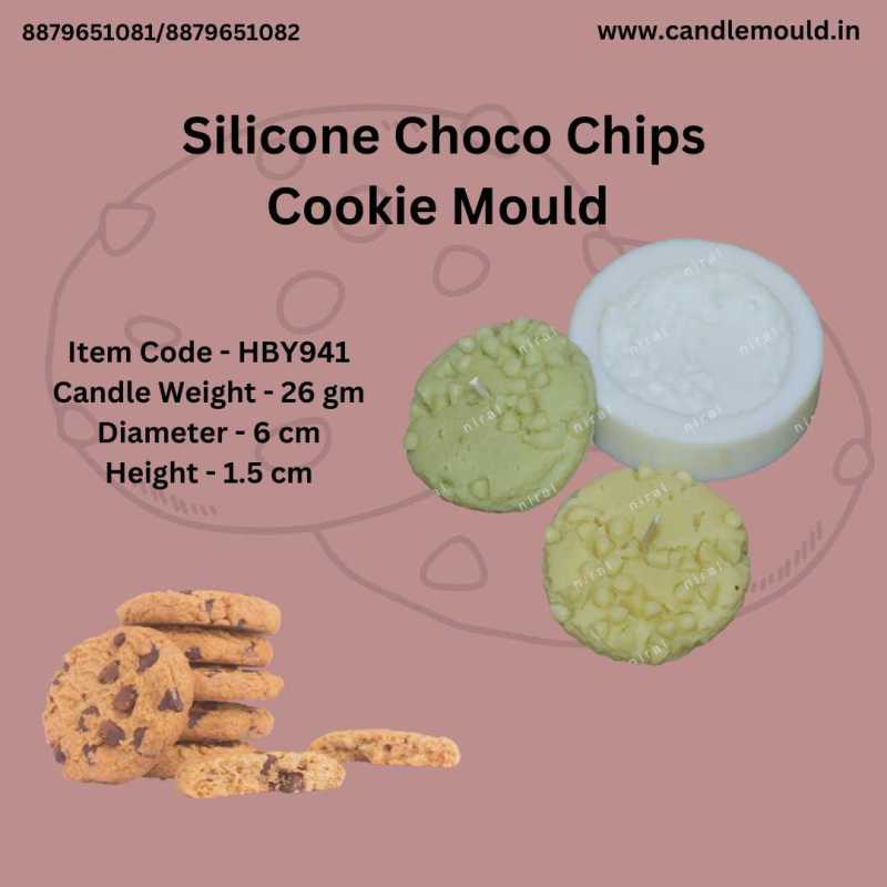 Silicone Choco Chips Cookie Mould HBY941, Niral Industries.