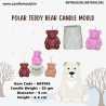 Polar Teddy Bear Candle Mould HBY943, Niral Industries.