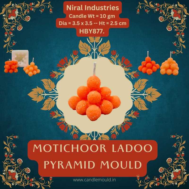 Motichoor Ladoo Pyramid Mould HBY877, Niral Industries.