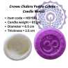 Crown Chakra Purple Colour Silicone Candle Mould HBY881, Niral Industries