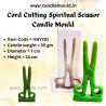 Cord Cutting Scissor Silicone Candle Mold HBY791, Niral Industries