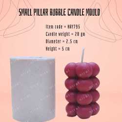 Small Bubble Pillar Silicone Candle Mould HBY795, Niral Industries