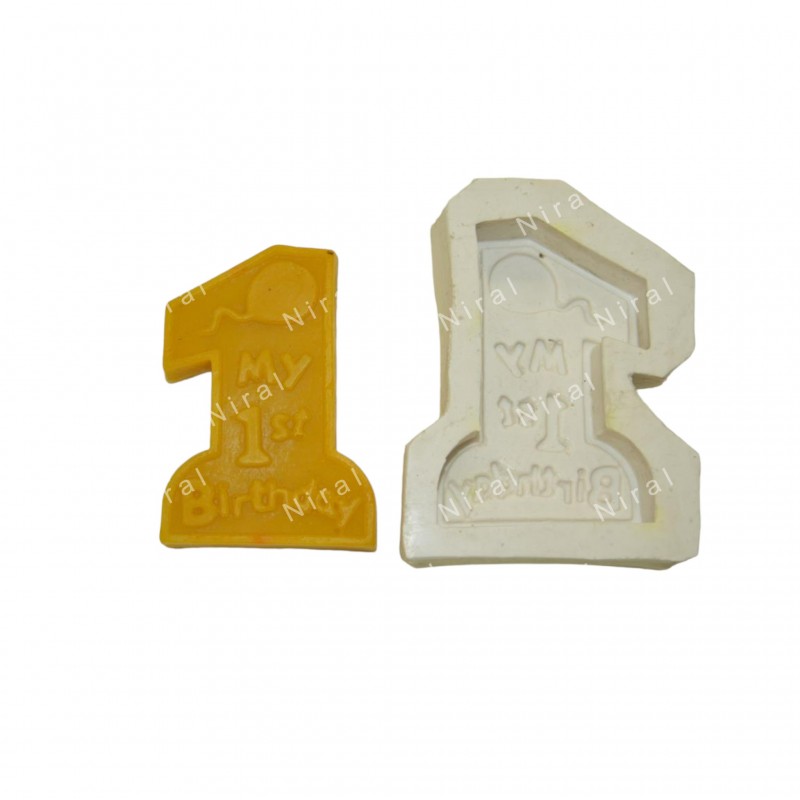 Milestone Number Silicone Candle Mold HBY412, Niral Industries