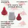 Merry Mini Santa Hat Silicone Candle Mold HBY767, Niral Industries