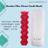 Rhombus Pillar Silicone Candle Mould HBY769, Niral Industries