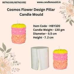 Cosmos Flower Design Pillar...