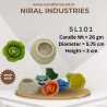 Rosy Radiance Silicone Candle Mold SL101, Niral Industries