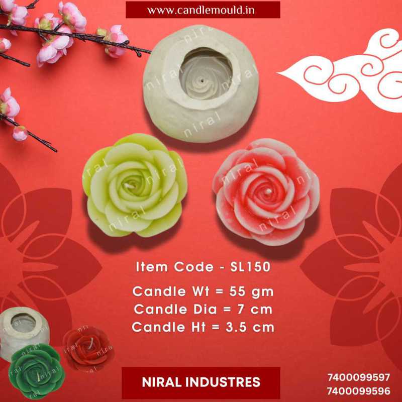 Serene Rose Floating Silicone Rubber Molds SL150, Niral Industries