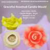 Graceful Rosebud Candle Mould SL241, Niral Industries