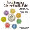 Floral Elegance Silicone Candle Mold SL357, Niral Industries