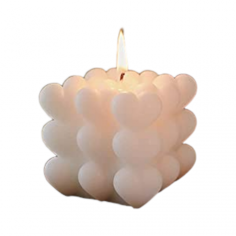 Leaf design pillar silicon candle mould SL301 Niral Industries