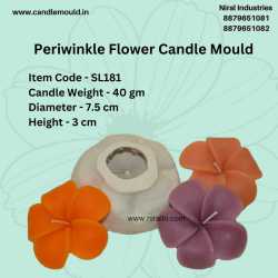 Periwinkle Flower Candle...