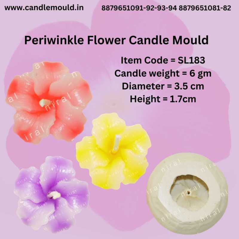 Periwinkle Flower Candle Mould SL183, Niral Industries.