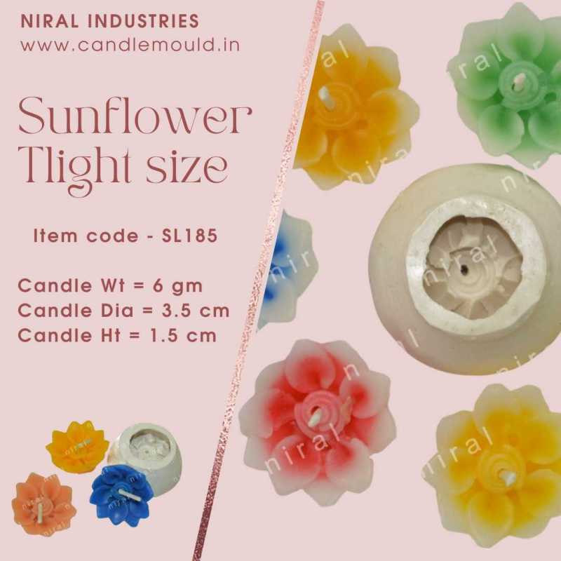 Sunflower Candle Mould SL185, Niral Industries.