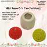 Mini Rose Orb Silicone Candle Mould SL290, Niral Industries