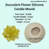 Succulent Flower Candle Mould SL368, Niral Industries.