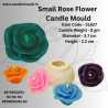 Small Rose Flower Candle Mould SL627, Niral Industries.