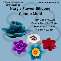 Nargis Flower Candle Mould...