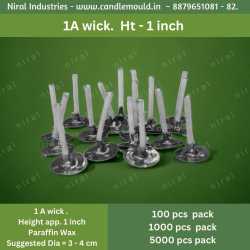 Niral's 1 Inch Wick - 1A Paraffin