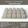 15 Cavity Small Silicone Candle/ Soap Mould SP32523, Niral Industries.